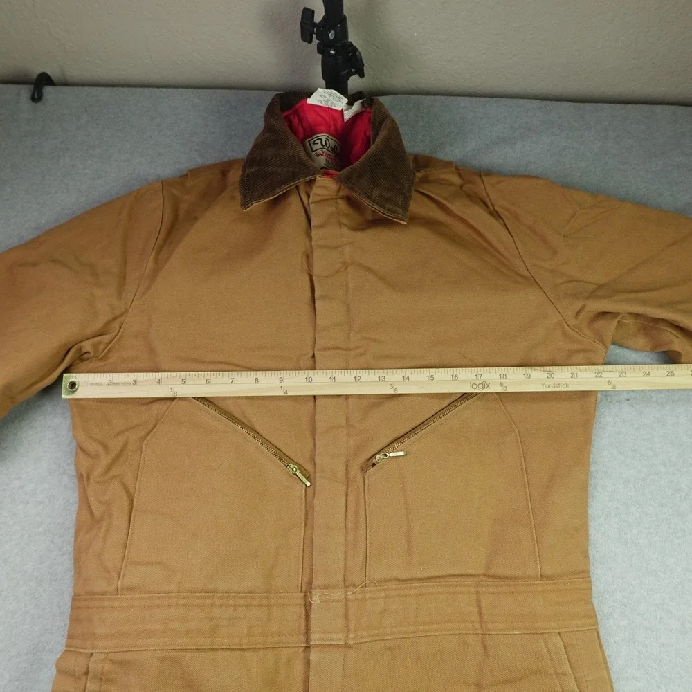 Walls Coveralls Mens Large Tall Brown Blizzard Pruf Workwear Insulated USA